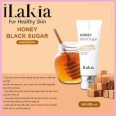 Tẩy Tế Bào Chết Đường Đen Mật Ong Ilakia 100ml [Tặng 1 khẩu trang Hamita] | BigBuy360 - bigbuy360.vn