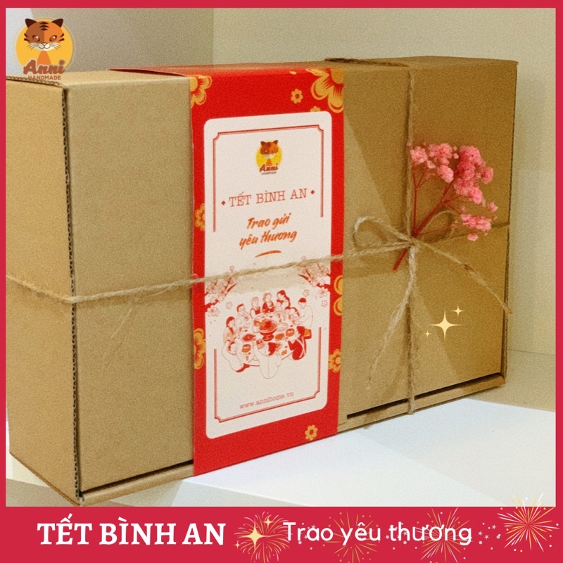 Hộp Kraft đựng quà handmade (25 x 17 x 7 cm) độc đáo và tinh tế