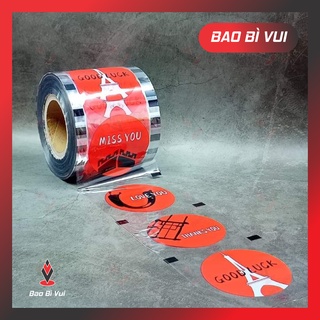 Màng dập ly nhựa, cuộn keo ép ly nhựa, màng ép ly trà sữa hiệu HS NEW (2400ly) - BAO BÌ VUI
