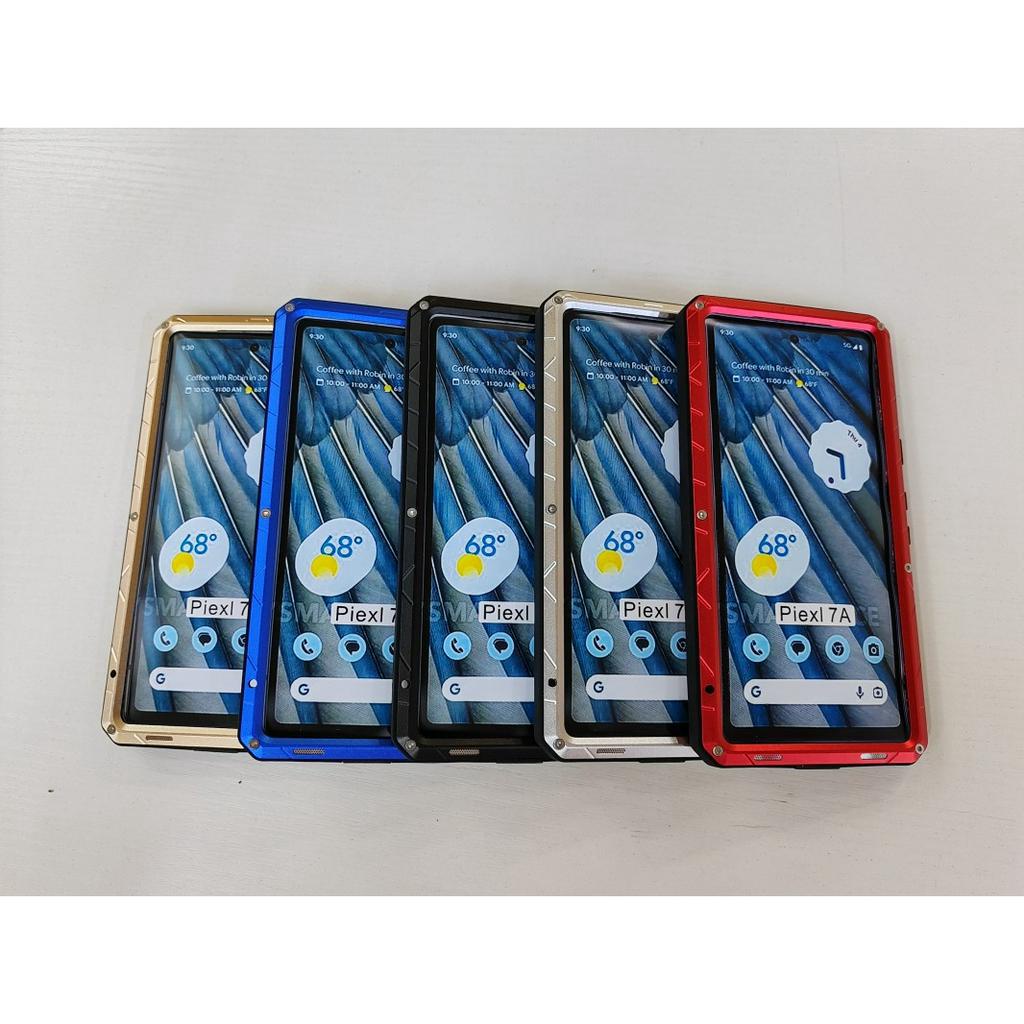 Ốp Điện Thoại Kim Loại Nhôm Cứng Bảo Vệ Chống Sốc Cho Google Pixel 7A 7 6A 6 5 4A 4 Pro
