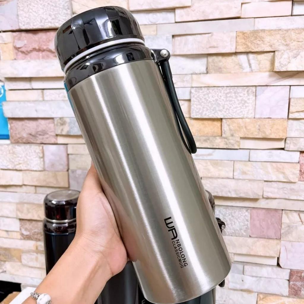 Bình giữ nhiệt nóng lạnh inox 304, bình giữ nhiệt Baol nắp kim cương dung tích 600ml-1500ml cao cấp