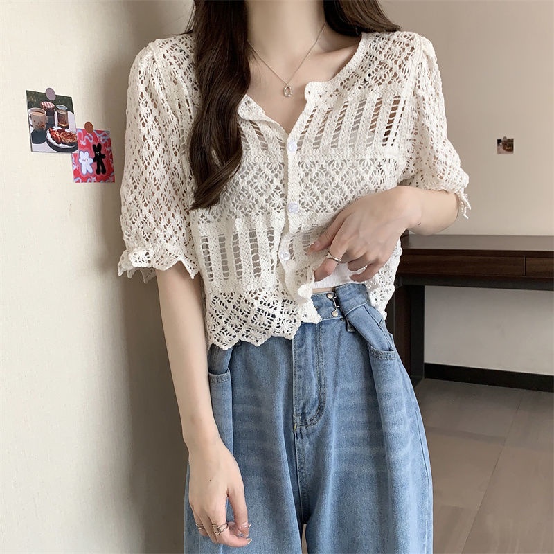 Áo Sơ Mi Ngắn Tay Thiết Kế Mới Thời Trang Mùa Hè Theo Phong Cách Phương Tây Cho Nữ