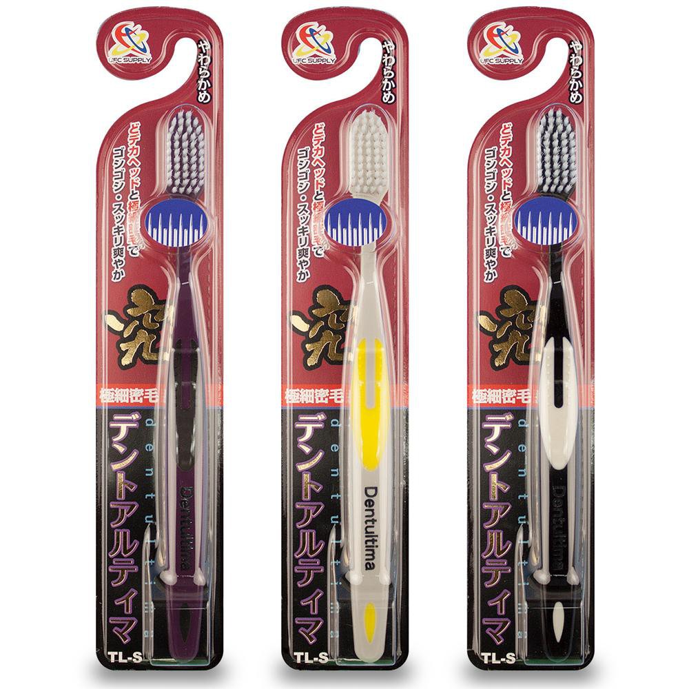 Bàn Chải Đánh Răng Loại Mềm Dentultina JR-TL-S1 Cán Nhựa Màu Xám  (1 Cây)