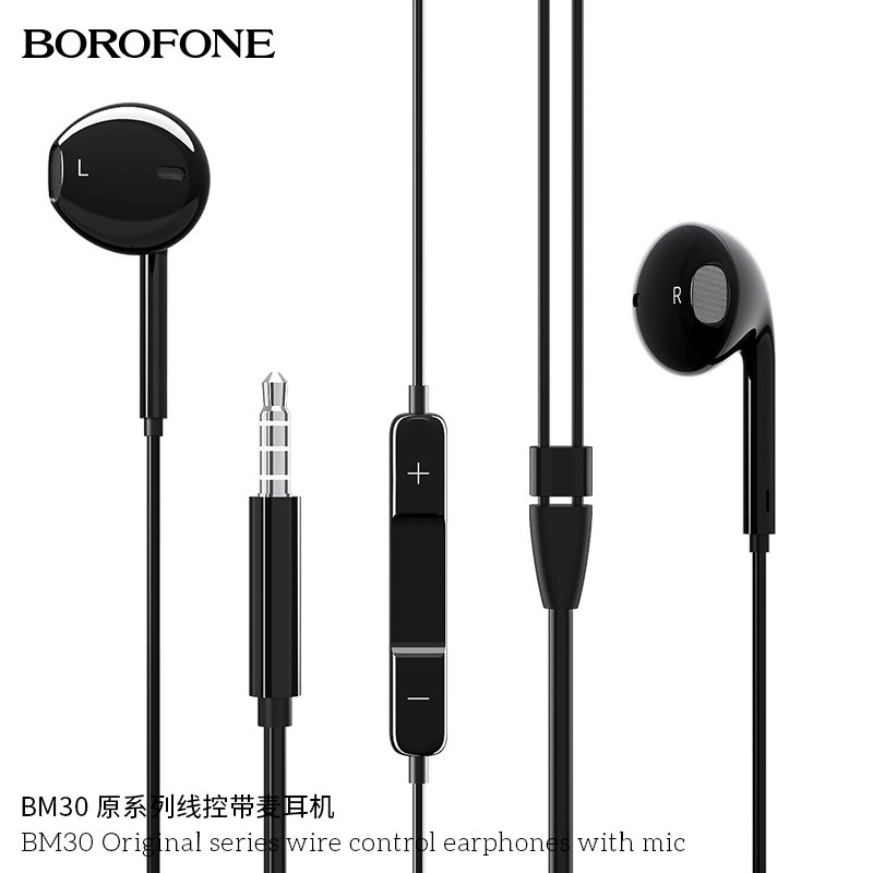 BOROFONE - Tai Nghe Nhét Tai Có Dây Kèm Mic BM30 1 ĐỔI 1