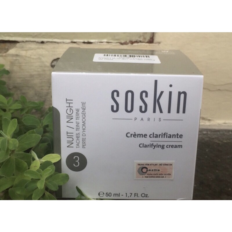 ✅ Kem dưỡng trắng da Soskin Clarifying Cream 50ml của Pháp