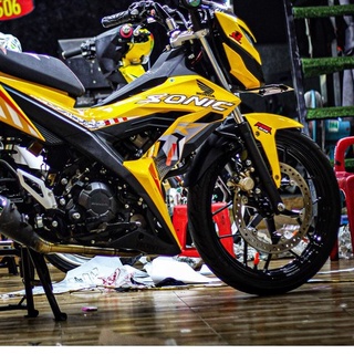 Tem rời honda sonic 150r dán xe vàng - tem chuẩn bài