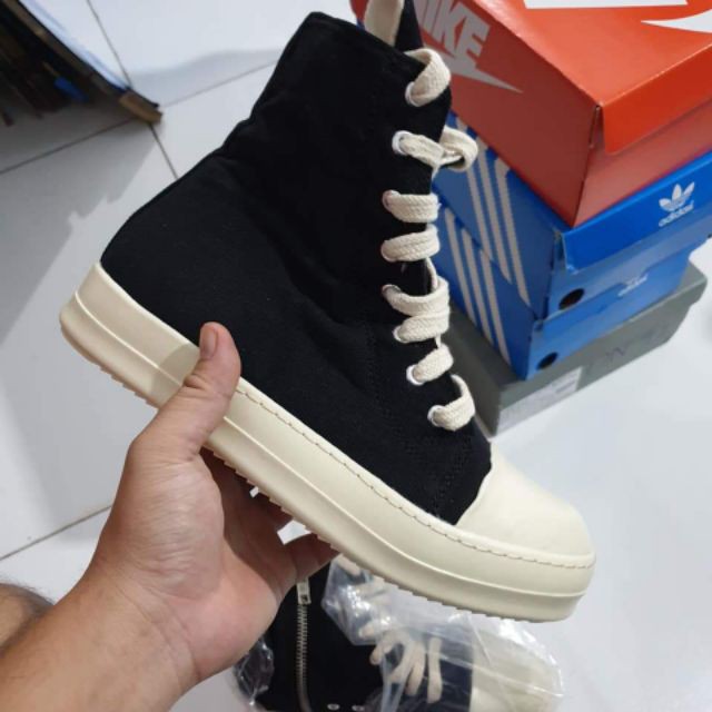 Rick Owen Đế Thơm Vani - Giày Ro Cổ Cao Rick Unisex | BigBuy360 - bigbuy360.vn