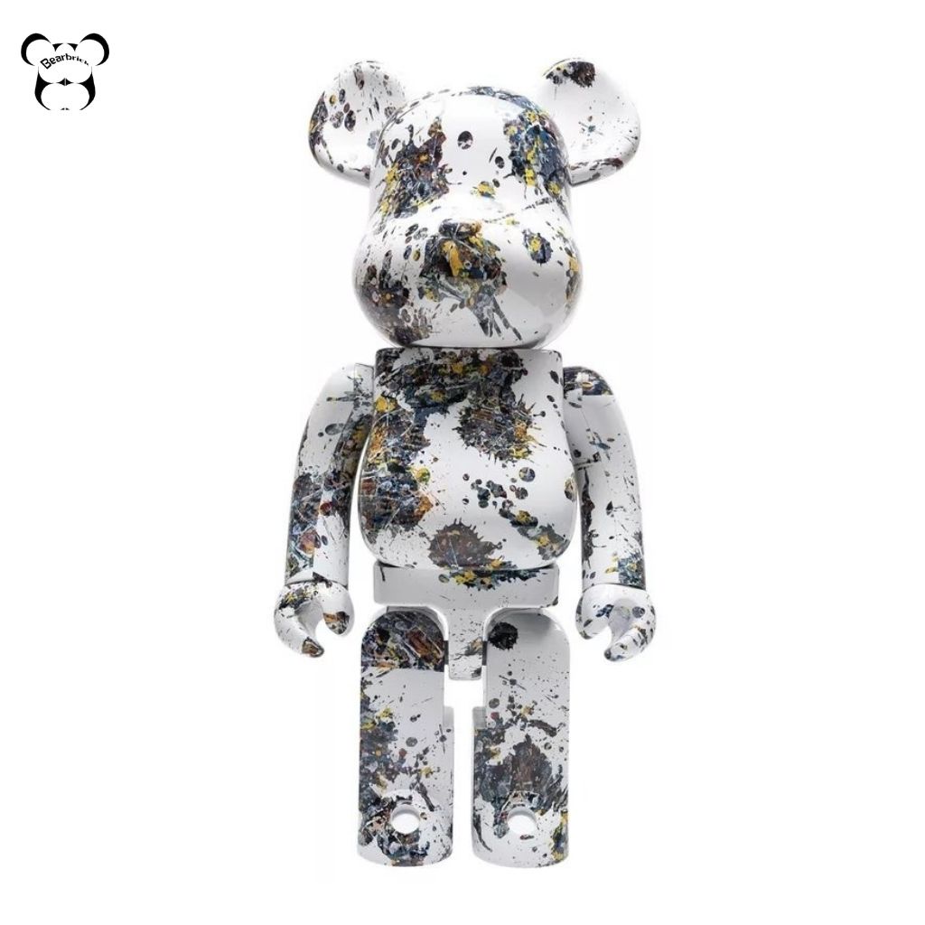 Bearbrick, gấu bearbrick 50cm cỡ vừa, mẫu lá mùa thu màu sắc, chất liệu nhựa và thạch cao - Chin Official Store