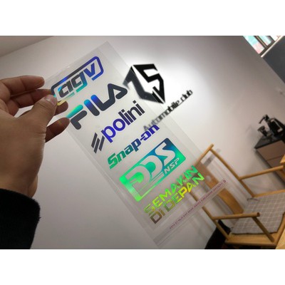 Miếng Dán Phản Quang Nhiều Màu Chống Thấm Nước Trang Trí Thân Xe Mô Tô