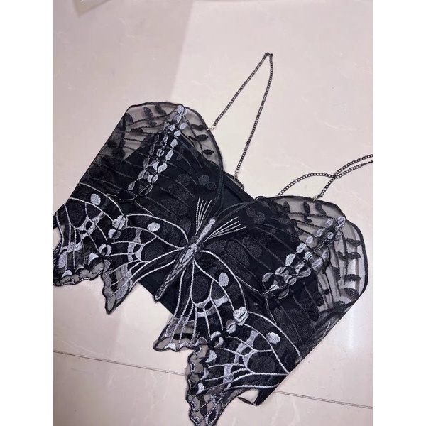 Áo 2 dây ôm sát hình bướm