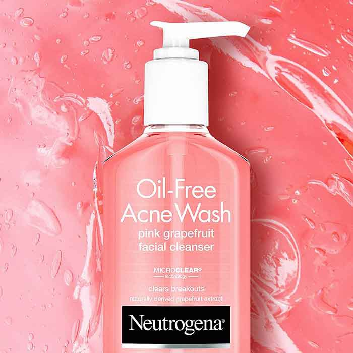 Sữa Rửa Mặt Neutrogena Oil-Free Acne Wash Pink Grapefruit Facial Cleanser 177ml - Tạm biệt nỗi lo về mụn