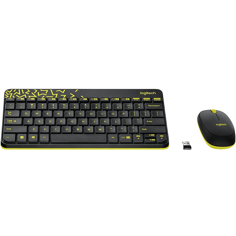 Bộ bàn phím chuột không dây Logitech MK240 Nano-Không dây 2.4Ghz - Hàng Chính Hãng