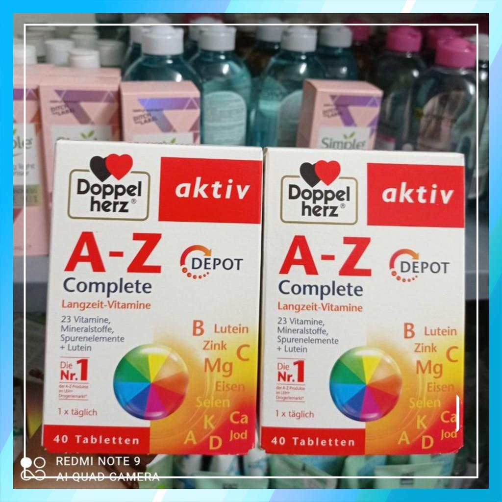 Viên Uống Bổ Sung Vitamin, Khoáng Chất Tổng Hợp Giúp Tăng Cường Sức Khỏe Doppelherz Aktiv A-Z Depot Đức Hộp 30 Viên