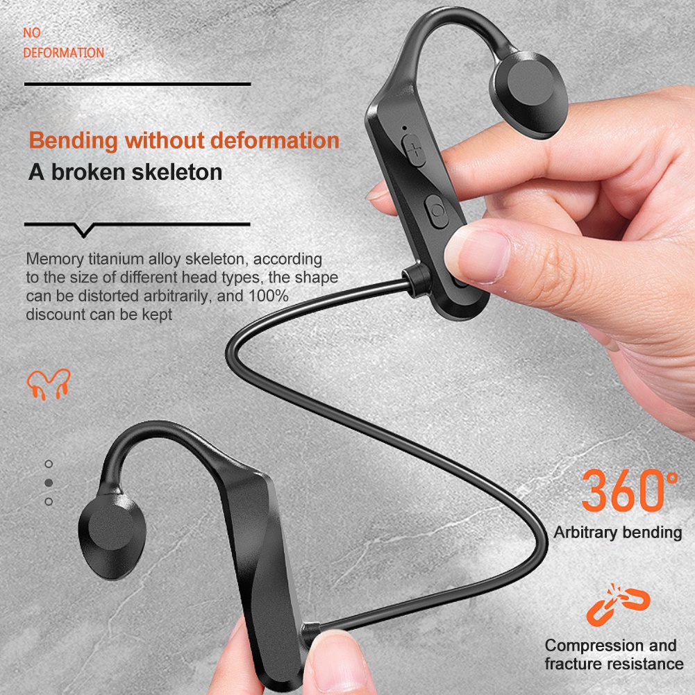 Tai Nghe Bluetooth K69 Bone Borne Tai Nghe Bluetooth Dung Lượng điện Lớn Tai Nghe Bluetooth Siêu Dài Liên Tục Hàng Không Vũ Trụ Treo Tai Giống Như Cảm Biến Xương Tai Nghe Chống Nước | Cici01