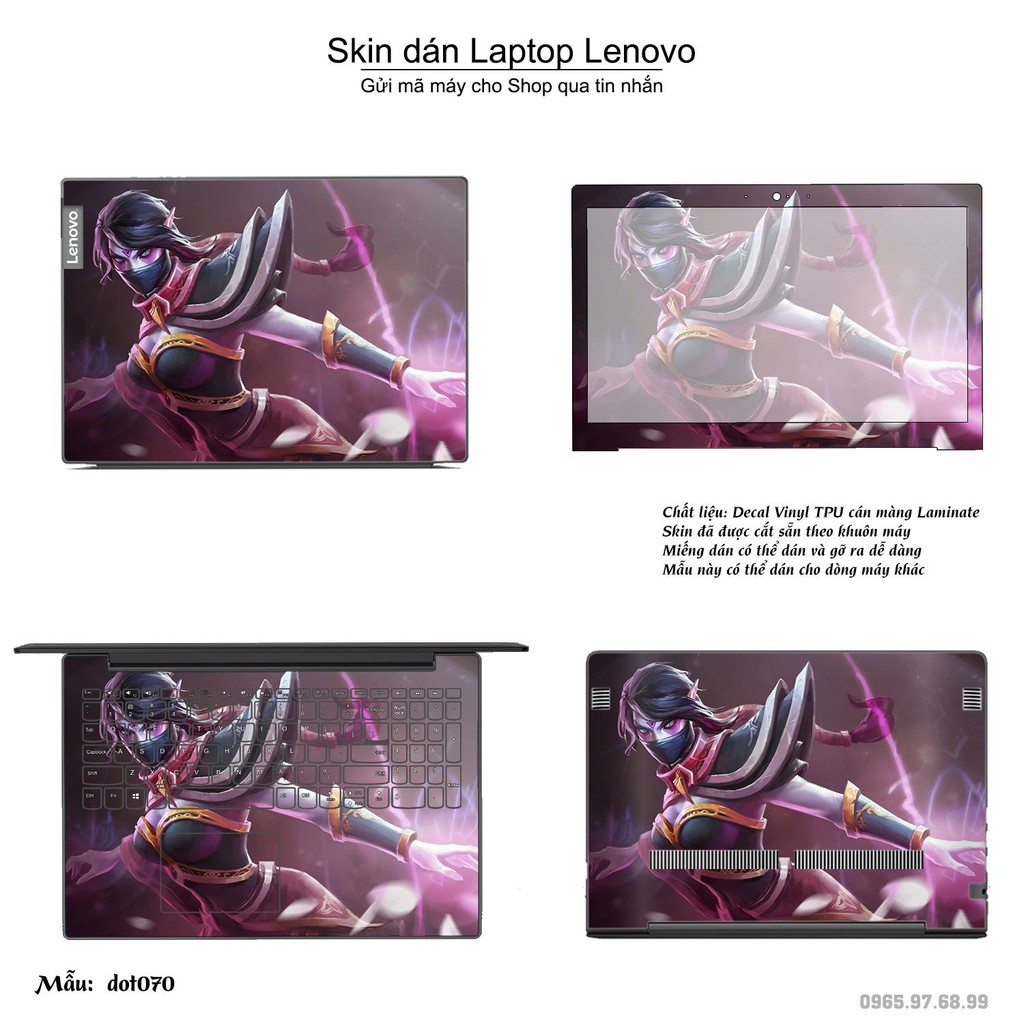 Skin dán Laptop Lenovo in hình Dota 2 nhiều mẫu 12 (inbox mã máy cho Shop)