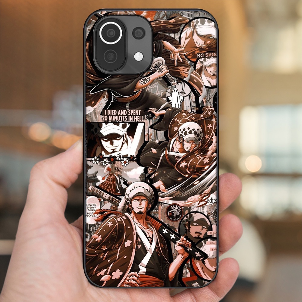 Ốp lưng Xiaomi Mi 11 Lite viền đen in hình Law One Piece