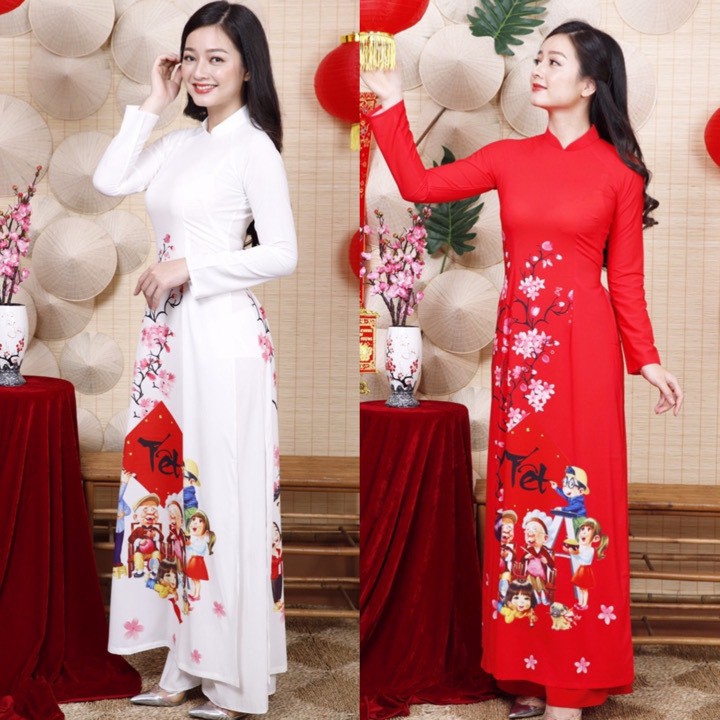 Áo Dài Lụa Đẹp Mẫu Mới MSNN1726
