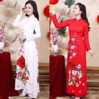 Áo Dài Lụa Đẹp Mẫu Mới MSNN1726