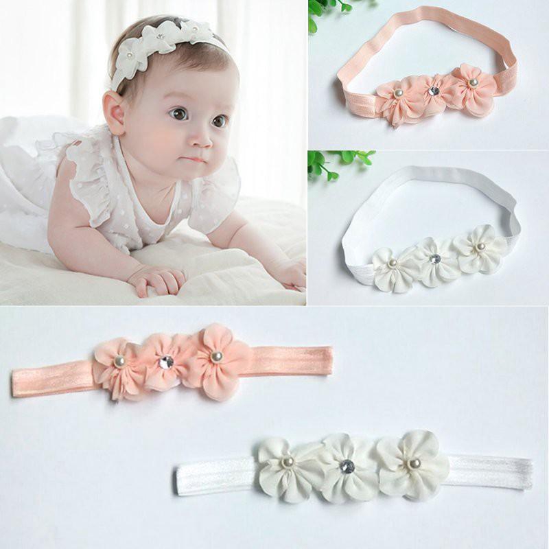 Băng đô đính hoa dành cho bé gái