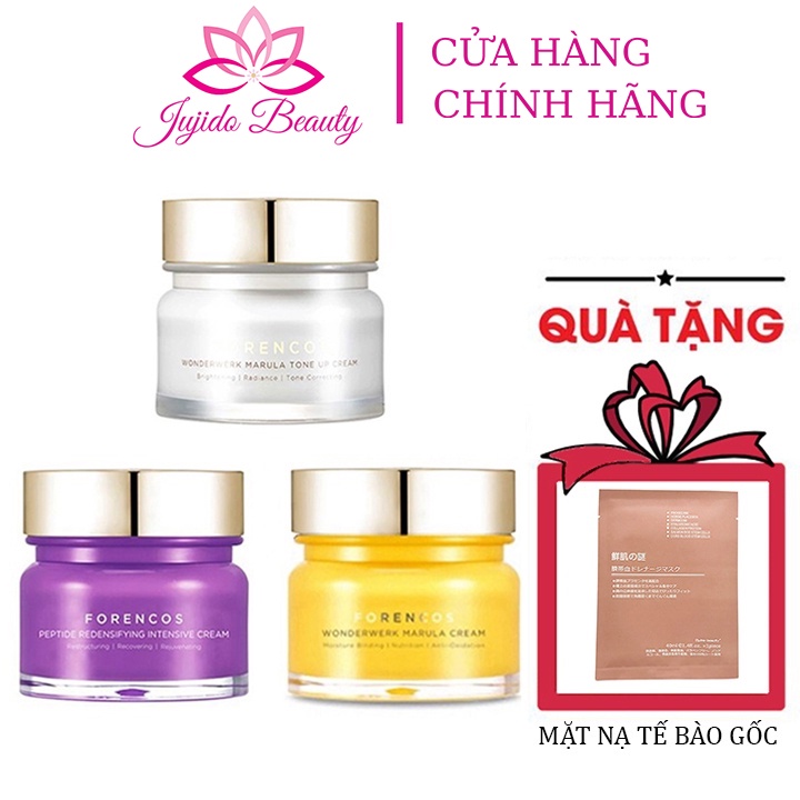 Kem Forencos Tím, Trắng Dưỡng Trắng Da Mặt Phuc Hồi Da Ban Đêm Chính Hãng 50ml Hàn Quốc