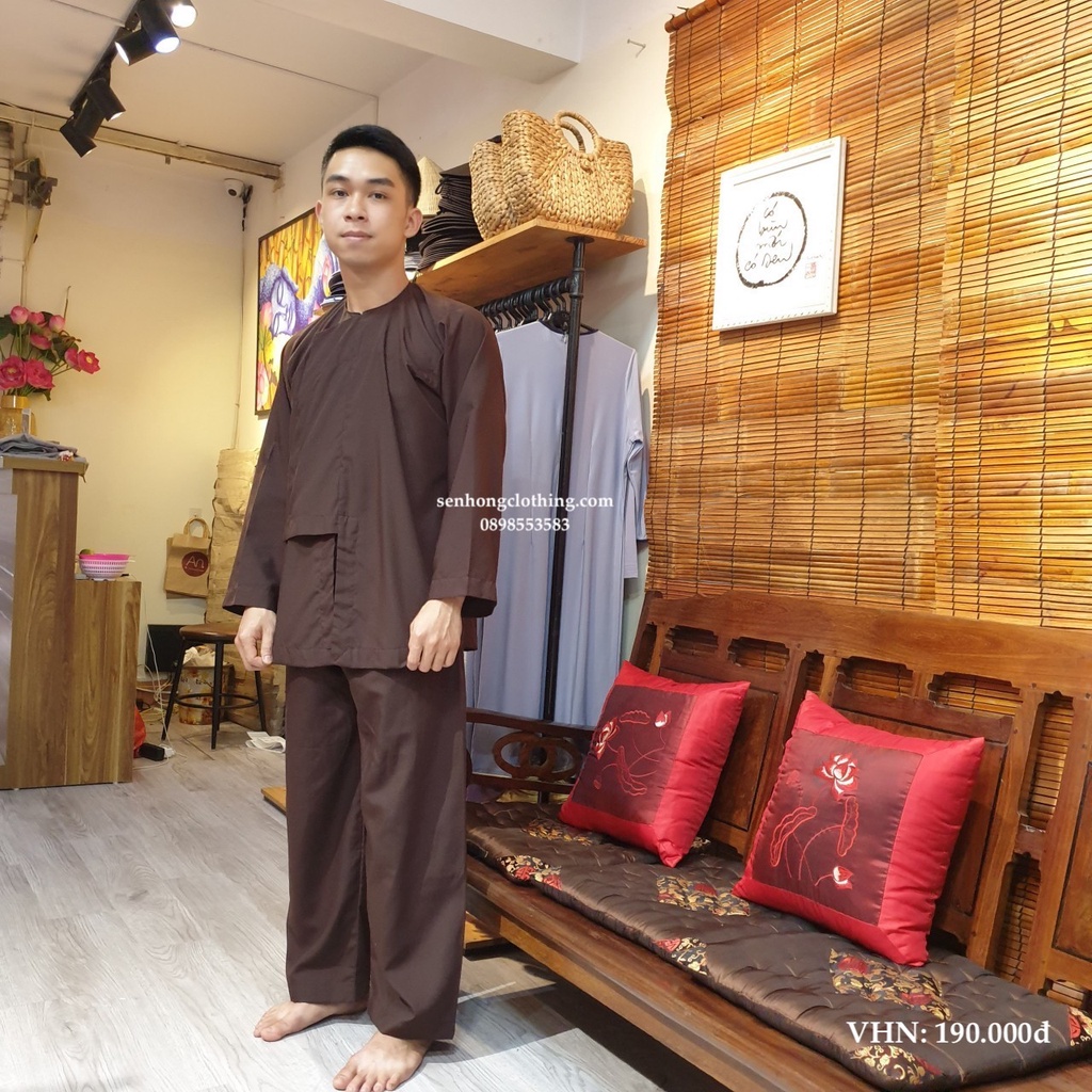 ĐỒ LAM NAM NỮ # set bộ Phật tử truyền thống vải kate nhật mát mịn bền đẹp # mẫu vạc hò