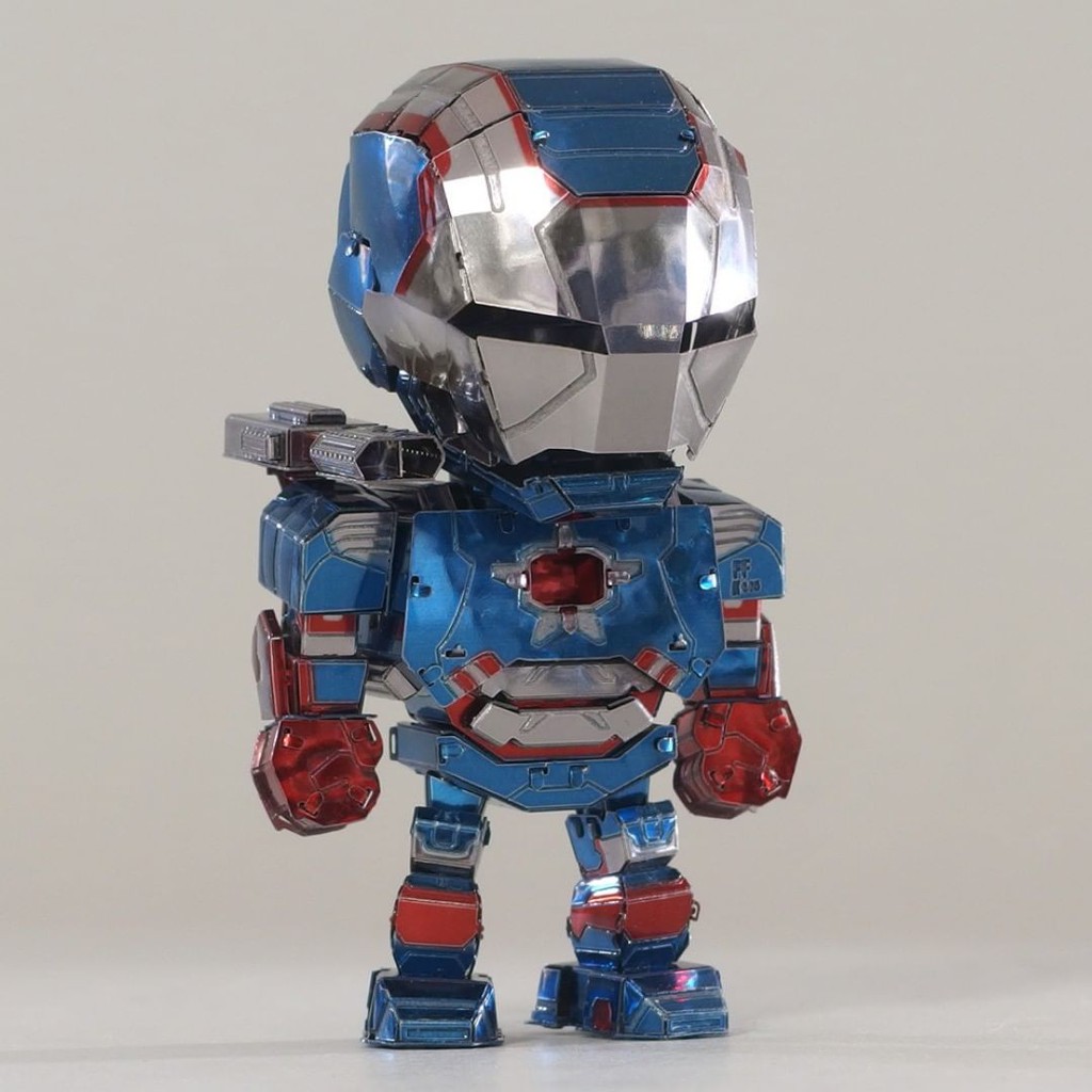 Mô Hình Lắp Ghép 3d Kim Loại avenger ,Iron man chibi