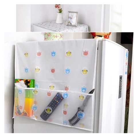 Tấm Phủ Tủ Lạnh/ Che Tủ Lạnh Chống Thấm Nước, Đựng Đồ Tiện Dụng 88225