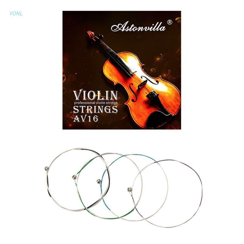 Bộ Dây Đàn Violin Vonl AV16 (E-A-D-G) Cho Violin 4/4 3/4 1/2 1/4