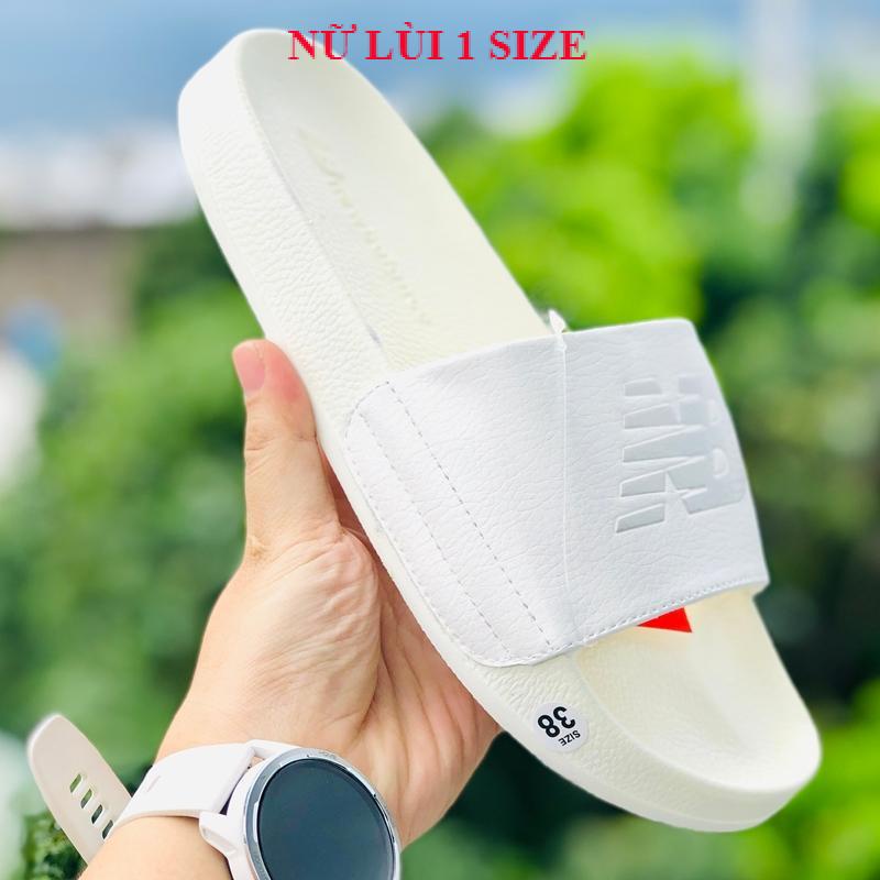 Dép newbalence 🎁 FREESHIP + TẶNG VỚ 🎁dép unisex NB new balence quai ngang thể thao nam nữ full kem
