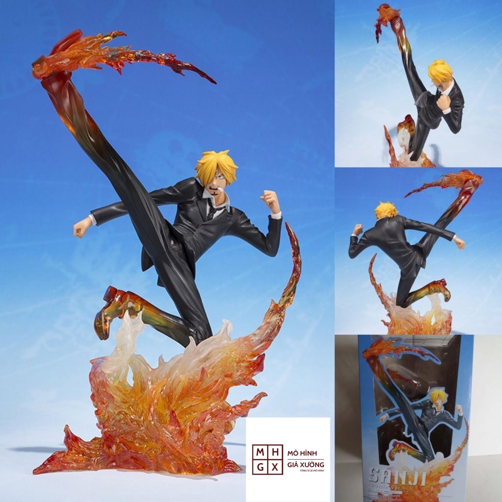 Mô hình One Piece Sanji F.zero hàng cao cấp đế có chữ tên nhân vật sanji cao 16cm hiệu ứng chiến đấu đặc biệt , figure