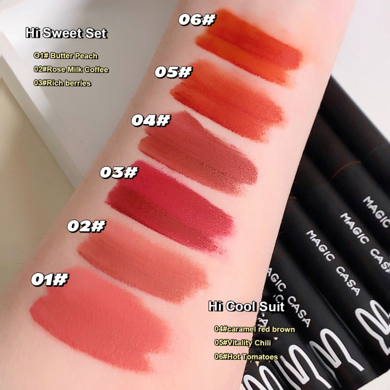 [Hàng mới về] Set 3 son kem lì mềm mịn như nhung chống thấm nước lâu trôi