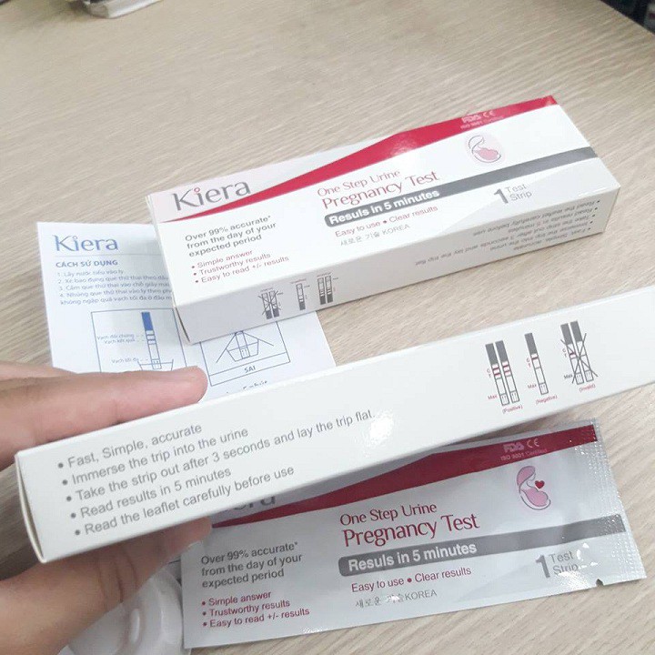 combo 3 Que thử thai Kiera Hàn Quốc