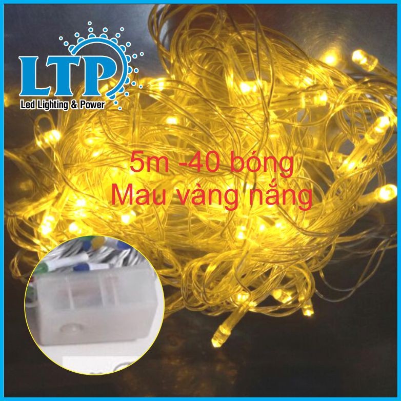Dây đèn led trang trí noel - Dây chớp  trang trí noel nhiều màu - kích thước 4m 7m 8m.