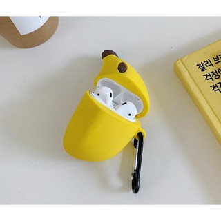 [SIÊU RẺ] Vỏ bọc silicon Bảo Vệ Airpod hình banana siêu Cute cho tai nghe airpod