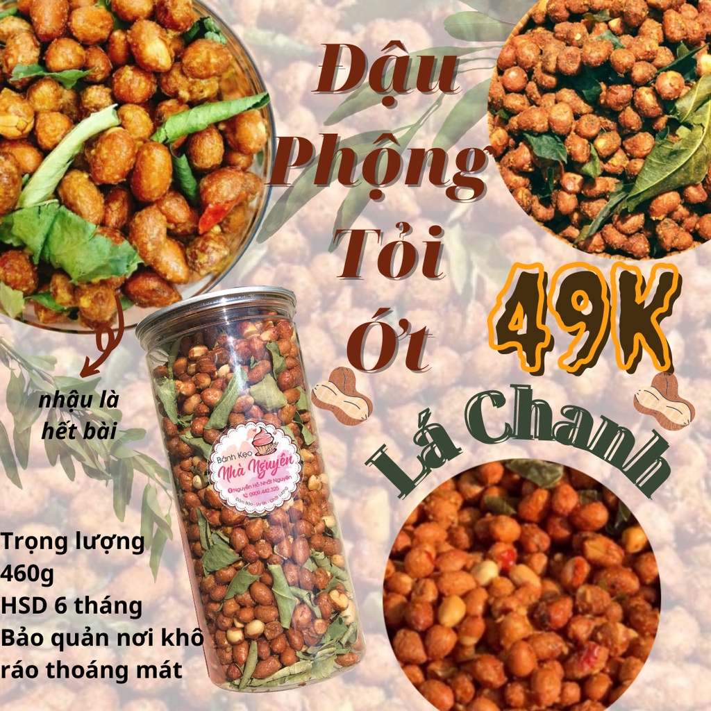 ĐẬU PHỘNG RANG TỎI ỚT LÁ CHANH