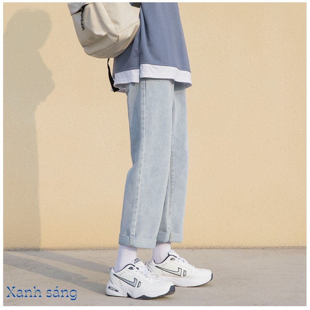 Quần jean nam Baggy phom suông rộng, quần bò nam ống đứng hottrend hàn quốc 2025 | BigBuy360 - bigbuy360.vn