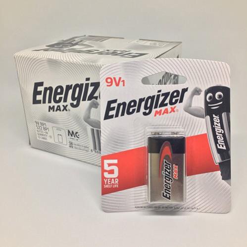Pin 9V Energizer alkaline Max 522 BP1 - Vỉ 1 viên - Chính Hãng