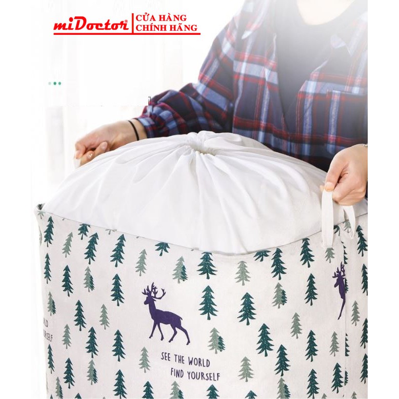 Túi vải đựng đồ cỡ lớn 100 lít, siêu to khổng lồ 50X50X40 cm miDoctor
