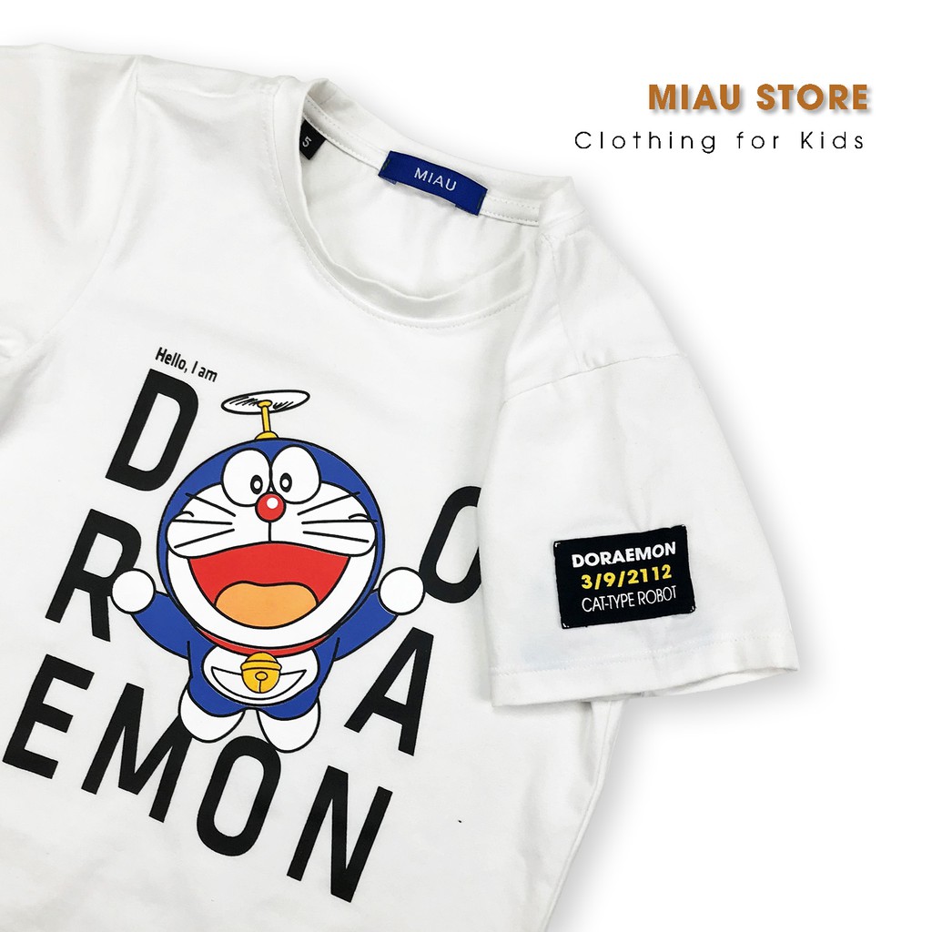 Đồ Bộ Bé Trai Doraemon Dễ Thương MIAUKIDS, Chất Cotton Thoáng Mát Cho Bé 9Kg-55Kg