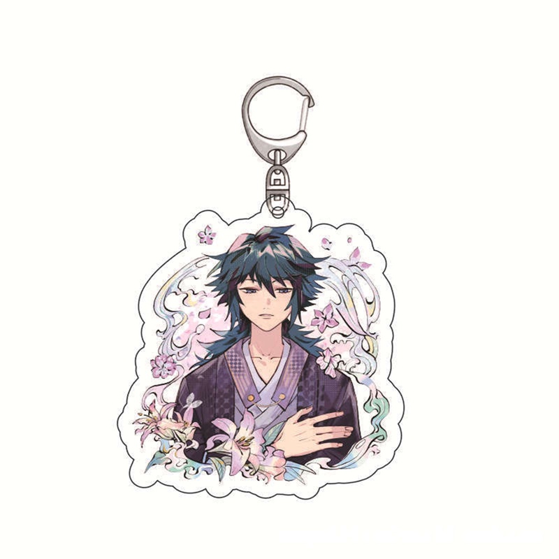 Móc Khóa Nhựa Acrylic Hình Nhân Vật Hoạt Hình Anime Demon Slayer