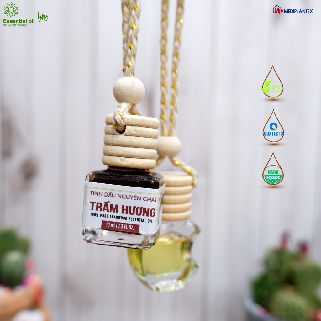 Tinh dầu treo xe ô tô trầm hương LINO, tinh dầu thiên nhiên nguyên chất, khử khuẩn, khử mùi có kiểm định