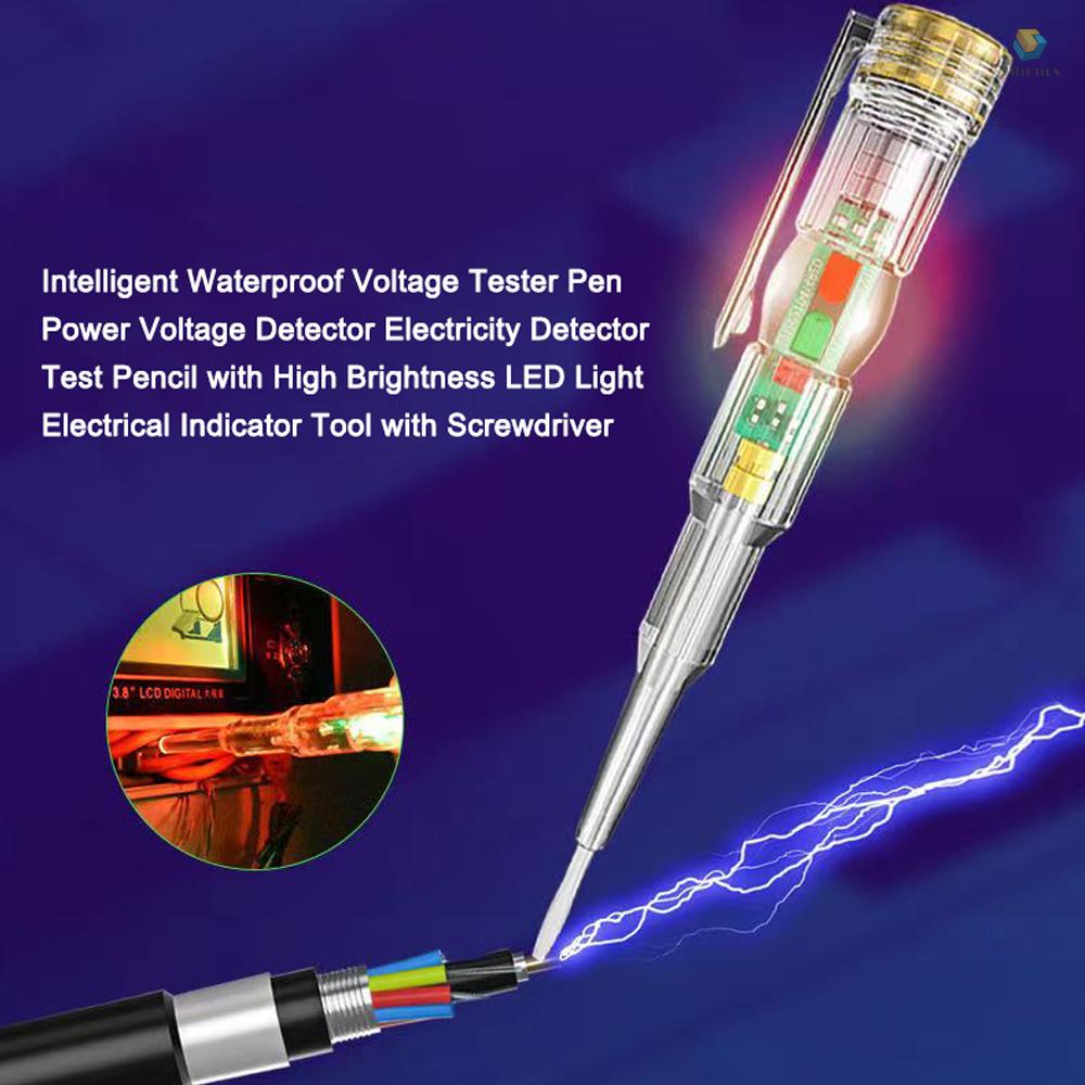Bút Thử Điện Thông Minh Chống Nước Có Đèn LED Độ Sáng Cao