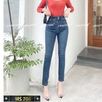 .8 MẪU Quần Jean Lưng Cao Hàn Quốc bao đẹp y hình thời trang nhất 2020, chất lượng ( được đổi trả )