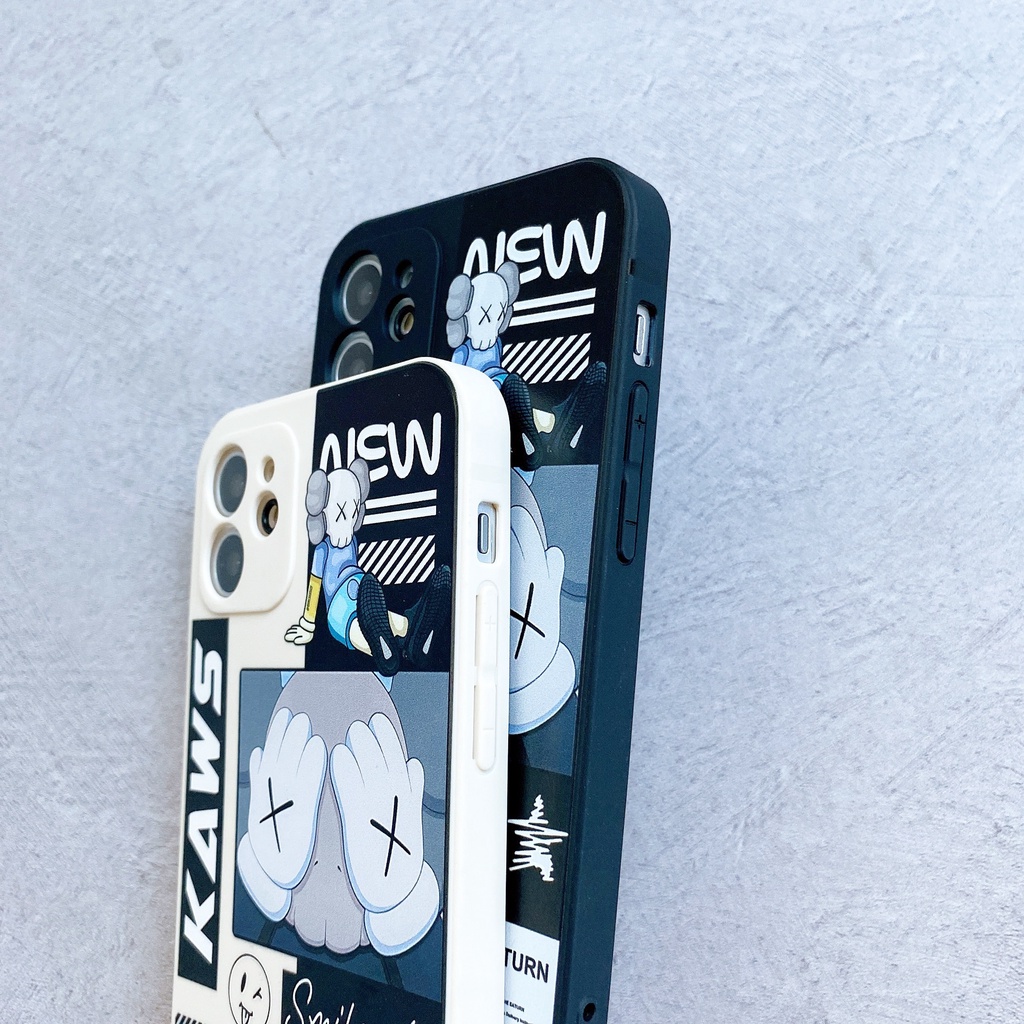 Ốp Điện Thoại Silicon Chống Sốc Hình Gấu Kaws Cho iPhone 7 plus 8 plus xs max xr Apple 11 pro max 12 pro max 13 pro max