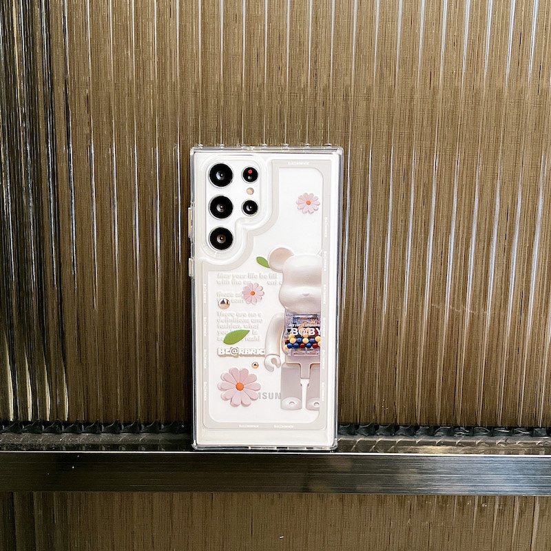 Ốp Điện Samsung S21 Ultra 5G/Note 20 Ultra Thoại Trong Suốt In Hình Gấu/Phi Hành Gia/Chó Snoopy Cho A53 5G S22 Ultra/S22 Plus