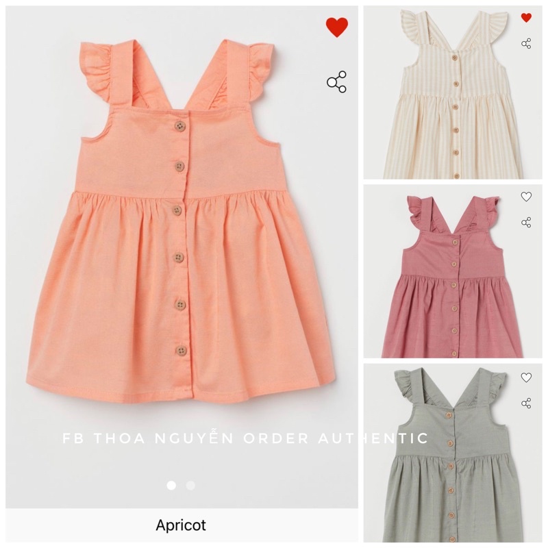 Váy cotton HM cho bé gái 0937588