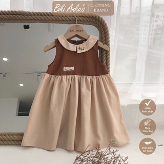 Váy đầm thiết kế cho bé gái BIKI ANKA'S đi chơi handmade vintage Daizy