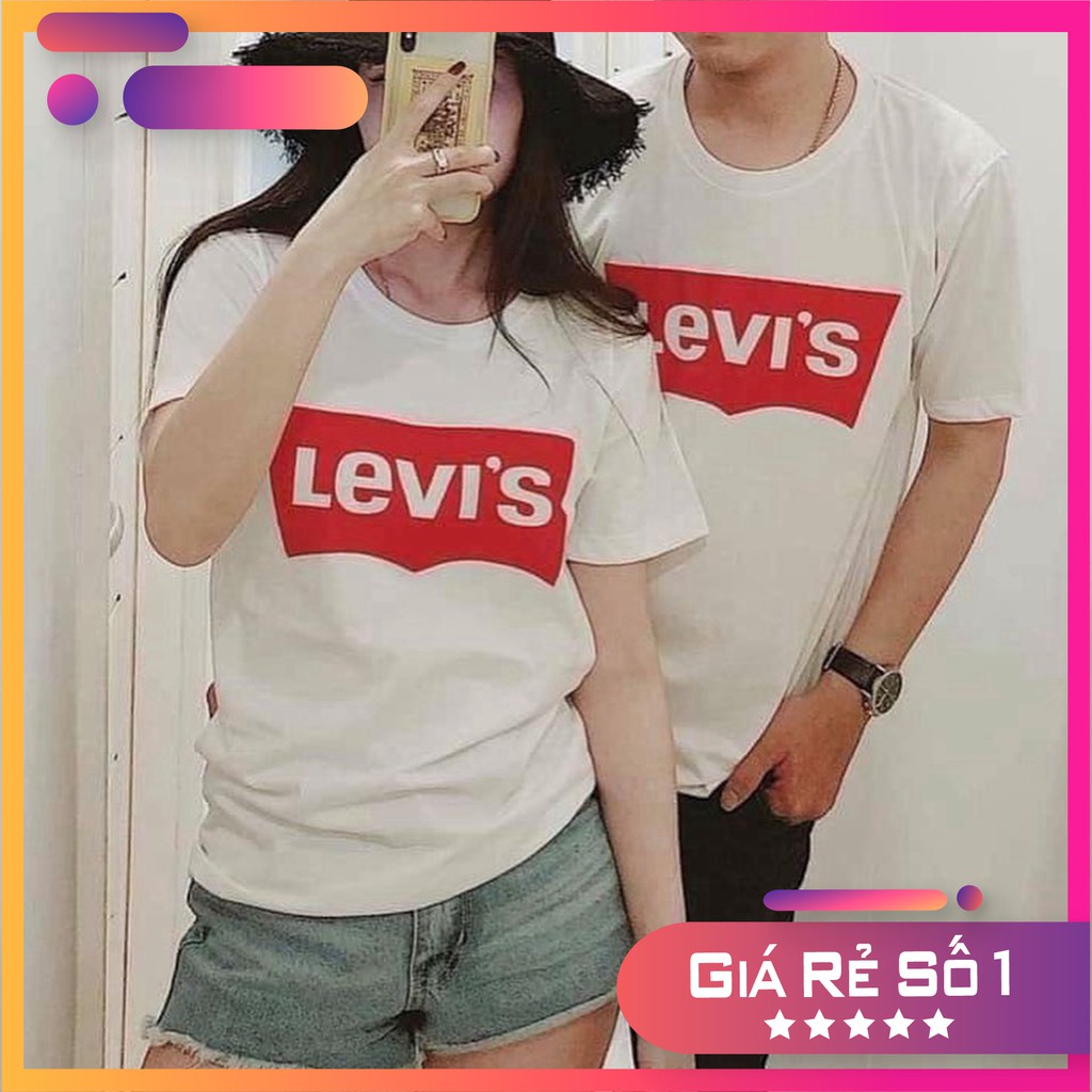 ÁO THUN NAM - NỮ IN LOGO LEVIS