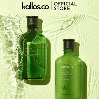 Nước Hoa Hồng Nam Innisfree Green Tea Skin For Men, Sữa Dưỡng Nam Innisfree Green Tea Lotion For Men - Kallos Vietnam