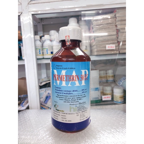  [ thuốc diệt muỗi MAP PERMETHRIN 50EC nhập khẩu trực tiếp từ Anh quốc - 1 lít ]